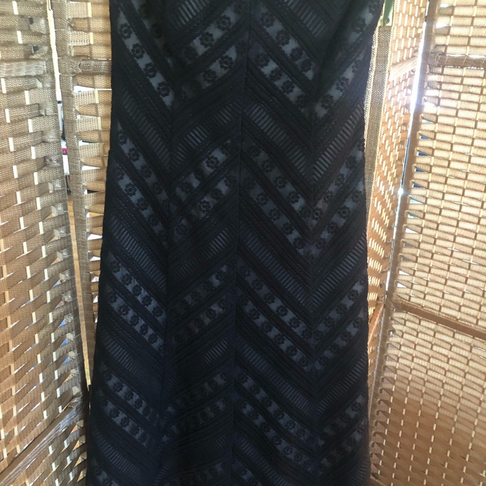Ann Taylor Black Strapless Dress